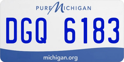 MI license plate DGQ6183