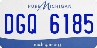 MI license plate DGQ6185