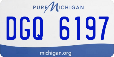 MI license plate DGQ6197