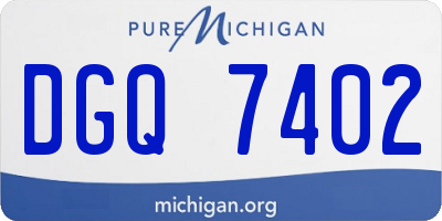 MI license plate DGQ7402