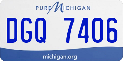 MI license plate DGQ7406