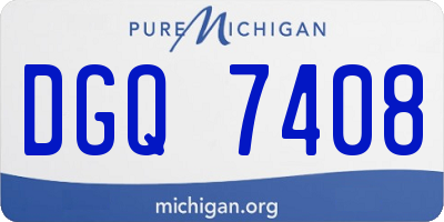MI license plate DGQ7408