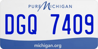 MI license plate DGQ7409
