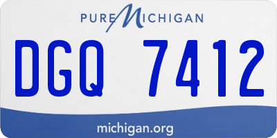 MI license plate DGQ7412