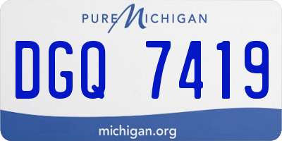 MI license plate DGQ7419