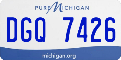 MI license plate DGQ7426