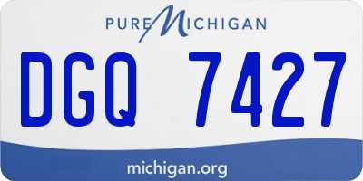 MI license plate DGQ7427