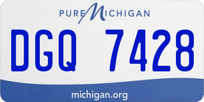 MI license plate DGQ7428