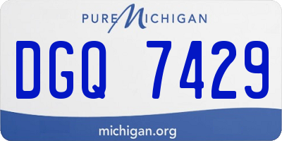 MI license plate DGQ7429
