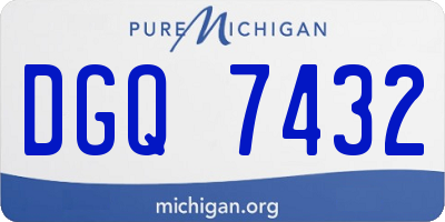 MI license plate DGQ7432