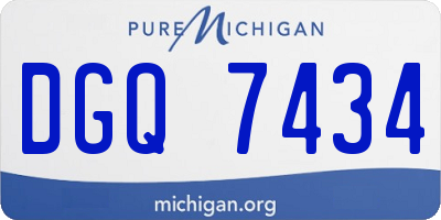 MI license plate DGQ7434