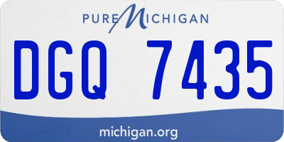 MI license plate DGQ7435