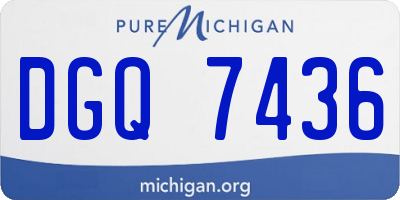 MI license plate DGQ7436