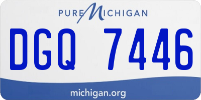 MI license plate DGQ7446
