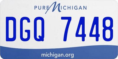 MI license plate DGQ7448