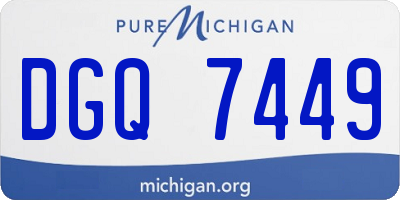 MI license plate DGQ7449