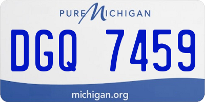 MI license plate DGQ7459