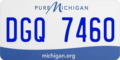 MI license plate DGQ7460