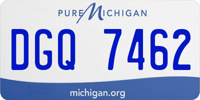 MI license plate DGQ7462
