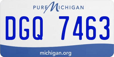 MI license plate DGQ7463