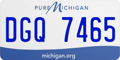 MI license plate DGQ7465