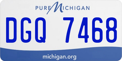 MI license plate DGQ7468