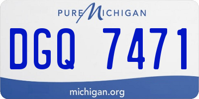 MI license plate DGQ7471