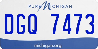 MI license plate DGQ7473