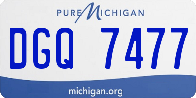 MI license plate DGQ7477