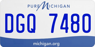 MI license plate DGQ7480