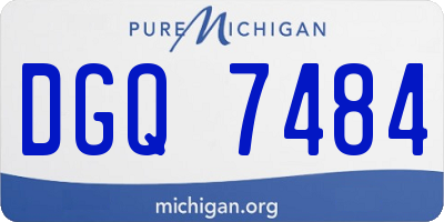 MI license plate DGQ7484