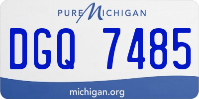 MI license plate DGQ7485