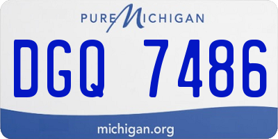 MI license plate DGQ7486