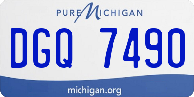 MI license plate DGQ7490
