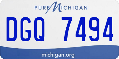 MI license plate DGQ7494