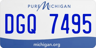 MI license plate DGQ7495