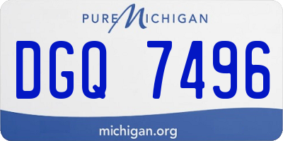 MI license plate DGQ7496
