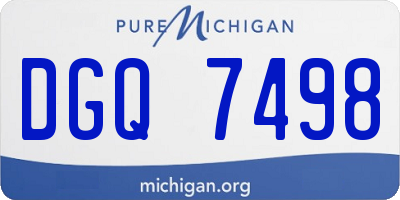 MI license plate DGQ7498