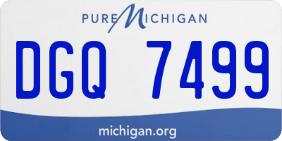 MI license plate DGQ7499