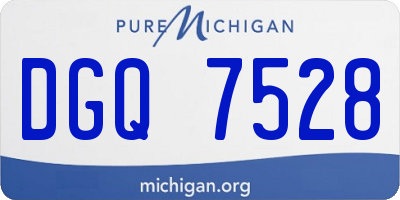 MI license plate DGQ7528