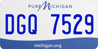 MI license plate DGQ7529