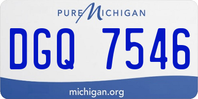 MI license plate DGQ7546