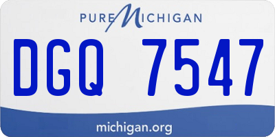 MI license plate DGQ7547