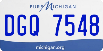 MI license plate DGQ7548