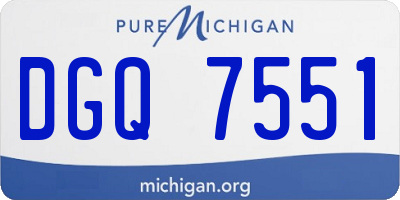 MI license plate DGQ7551