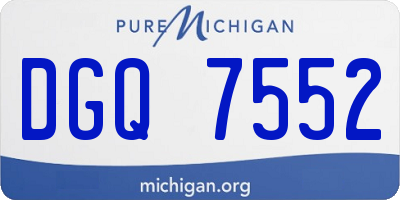 MI license plate DGQ7552