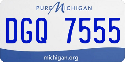 MI license plate DGQ7555