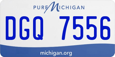 MI license plate DGQ7556