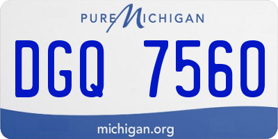 MI license plate DGQ7560
