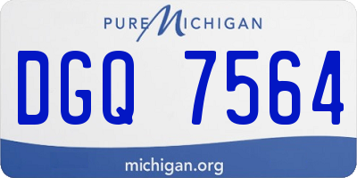 MI license plate DGQ7564